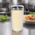 Thumbnail image #3 for Carlisle 12 oz Clear SAN Cheese Shaker with Stainless Steel Perforated Top