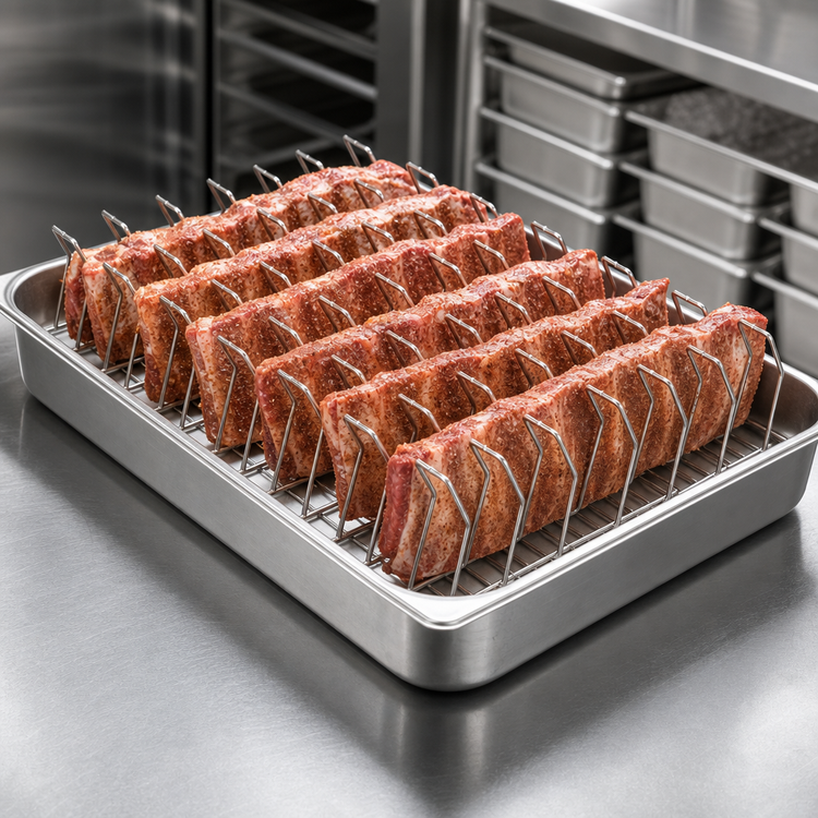Product image #3 for Rib Rack for 1/1 GN Pans, Aluminum-Silicon Coated