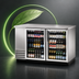 Thumbnail image #3 for Two-Section Glass Swing Door Back Bar Cooler, 58-7/8 Inch, Stainless Steel, Left-Side Condensing Unit
