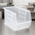 Thumbnail image #4 for Quantum Clear Stack and Hang Bin with Divider Slot, 8-1/4 x 13-5/8 x 8 Inches