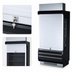 Thumbnail image #3 for Turbo Air SCM-40B Locking Black Hard Plastic Security Cover for TOM-40B-N Open Display Merchandiser