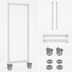 Thumbnail image #4 for Cambro Camshelving Premium Series High Density Mobile Post Kit, 18 Inch Wide x 67-1/4 Inch High