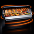 Thumbnail image #3 for Alto-Shaam Halo Heat ED3SYS-72 72-Inch Full-Service Heated Display Case with Curved Glass and Stationary Base