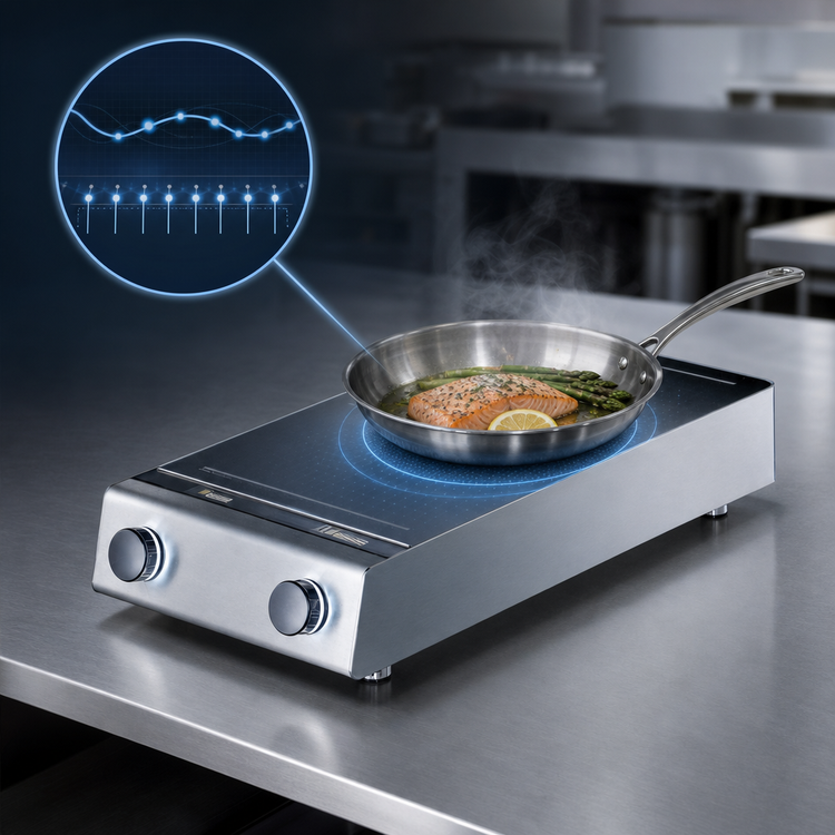 Product image #3 for Garland Instinct 2-Burner Dual Hob Countertop Induction Cooktop