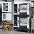 Thumbnail image #3 for RATIONAL iCombi Pro Double Stack 6-Full Size Electric Combi Oven Package, 208/240V, 3-Phase