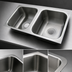 Thumbnail image #3 for Advance Tabco Smart Series Deep Drawn 2-Compartment Undermount Sink Bowl, 10 x 14 x 10 Inches, 304 Stainless Steel