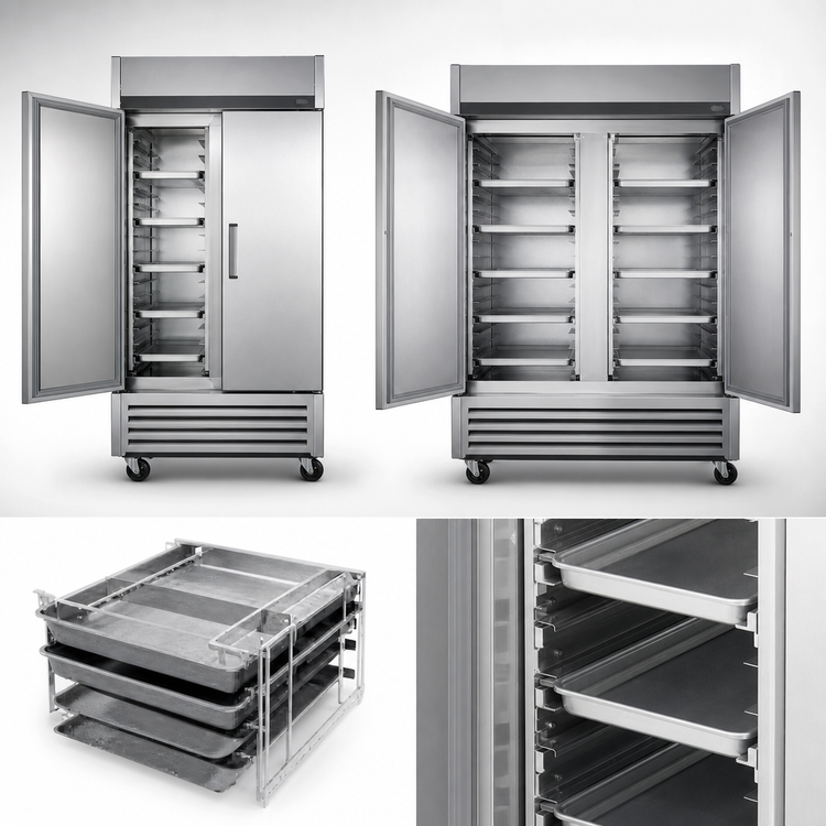 Product image #3 for Metro MBQ Mini Rack Tray/Tote Slides for MBQ-150D & MBQ-200D 2-Door Models