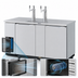 Thumbnail image #3 for Turbo Air Super Deluxe 69-Inch Stainless Steel Underbar Beer Dispenser with Dual Beer Towers, 3 Half-Barrel Capacity