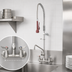 Thumbnail image #3 for Krowne Diamond Series 8-Inch Center Wall-Mount Pre-Rinse Faucet Assembly with 12-Inch Add-On Swing Spout