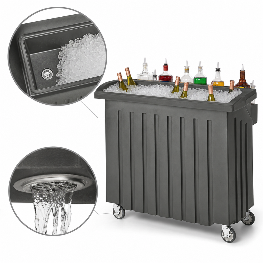 80 lb. Ice Sink with Drain