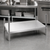 Thumbnail image #3 for Advance Tabco 54 Inch x 24 Inch Stainless Steel Adjustable Dishtable Undershelf