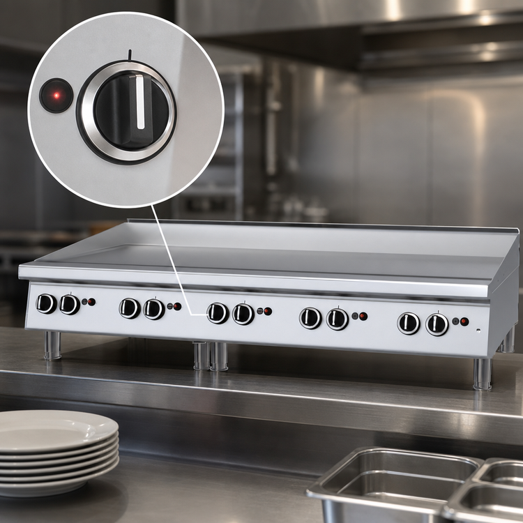 Product image #3 for Garland Signature Heavy-Duty 60-Inch Countertop Gas Griddle, Thermostatic, 140,000 BTU