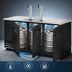 Thumbnail image #3 for True TDD-3-HC 3 Half-Barrel Direct Draw Beer Dispenser with 2 Columns and Solid Swing Doors
