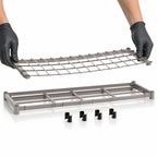 Thumbnail image #3 for Metro Super Erecta 1848DRK4 48"W x 18"D Wire Deck Dunnage Shelf, Gray Epoxy-Coated, 1,300 lb. Capacity