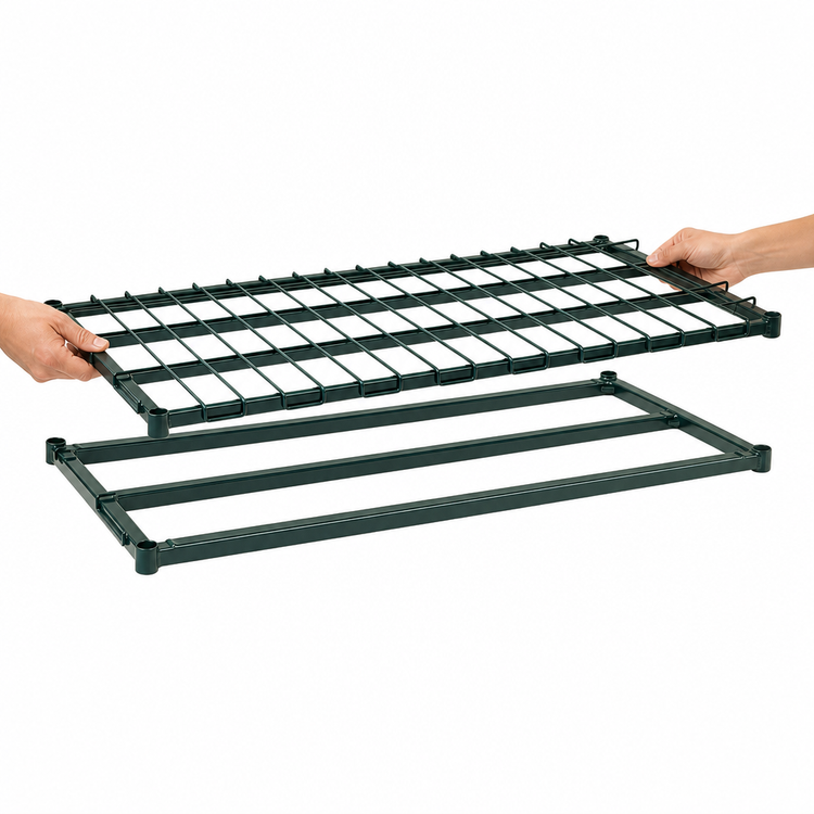 Product image #3 for Metro Super Erecta 54"W x 21"D Dunnage Shelf with Lift-Off Wire Deck and Metroseal 3 Finish