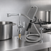 Thumbnail image #3 for OptiFlow Single Valve Deck Mount Pot Filler with 72-Inch Stainless Steel Braided Hose