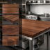 Thumbnail image #3 for John Boos Boos Block American Black Walnut Edge Grain Countertop, 120 x 48 x 2-1/4 Inch, Varnique Finish