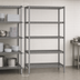 Thumbnail image #3 for Eagle Group Valu-Master 5-Tier Wire Add-On Shelving Unit, 30 x 24 x 86 Inches, Pewter Gray Epoxy Finish