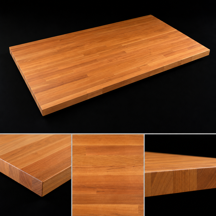 Product image #3 for John Boos Boos Block American Cherry Kitchen Countertop, 120 x 42 x 1-1/2 Inches, Flat, Penetrating Oil Finish