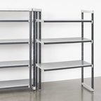 Thumbnail image #3 for Cambro Camshelving® Elements EXA243064S4480 4-Tier Solid Add-On Polymer Shelving Unit, 24"D x 30"W x 64"H, Gray