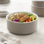 Thumbnail image #3 for American Metalcraft UBR32MO 32 oz Round Mocha Melamine Bowl, 6.25 in Diameter, BPA-Free Case of 12