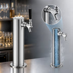 Thumbnail image #3 for Perlick Corporation 4010-3 3-Inch O.D. Glycol-Cooled Countertop Beer Draft Arm, 1 Faucet, Extra-Tall 15-3/4-Inch, Polished Chrome