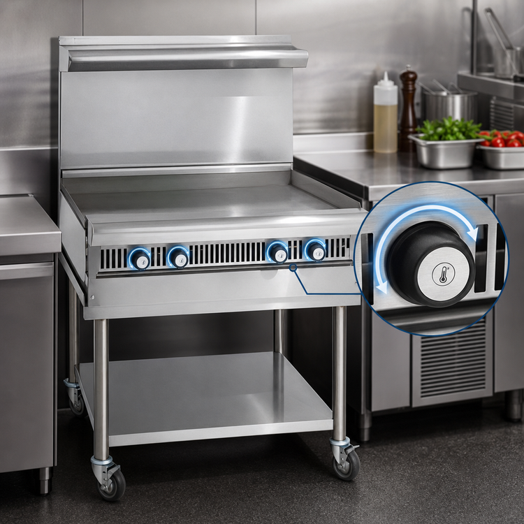 Product image #3 for Imperial Spec Series Heavy Duty 18-Inch Gas Modular Add-A-Unit Griddle with Thermostatic Controls
