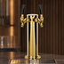 Thumbnail image #3 for Micro Matic D4743DT-PVD Air-Cooled 3-Inch Single Column 2-Faucet Draft Beer Tower with PVD Brass Finish