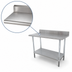 Thumbnail image #3 for Advance Tabco Special Value Series Stainless Steel Work Table with 5-Inch Backsplash and Adjustable Undershelf, 60