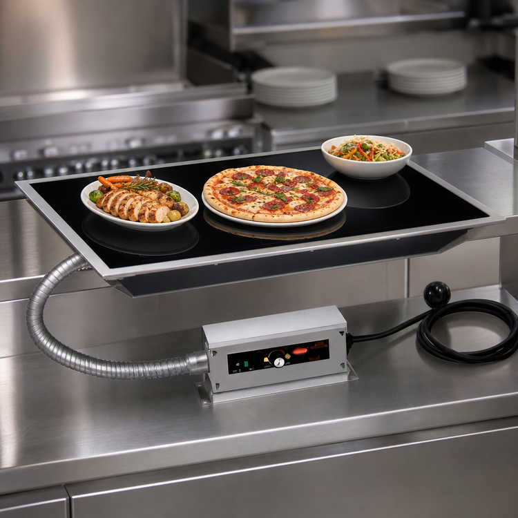 Product image #3 for Hatco HBGB-3018 Built-In Heated Ceramic Glass Warming Shelf, 31-5/8 x 19-5/8 Inch