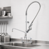 Thumbnail image #3 for T&S Brass EasyInstall 8-Inch Centers Wall-Mount Pre-Rinse Unit with Mixing Faucet, Add-On Faucet, 12-Inch Swing Nozzle and 1.07 GPM Spray Valve