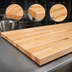 Thumbnail image #3 for John Boos 96 Inch x 36 Inch Wood Work Table Top, Edge Grain Flat Top, 2-1/4 Inch Thick, Northern Hard Rock Maple, Penetrating Oil Finish