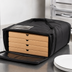 Thumbnail image #3 for Cambro GoBag Premium Pizza Delivery Bag, 19 x 20 x 9 Inch, Black, Holds 3 18-Inch or 4 16-Inch Pizza Boxes