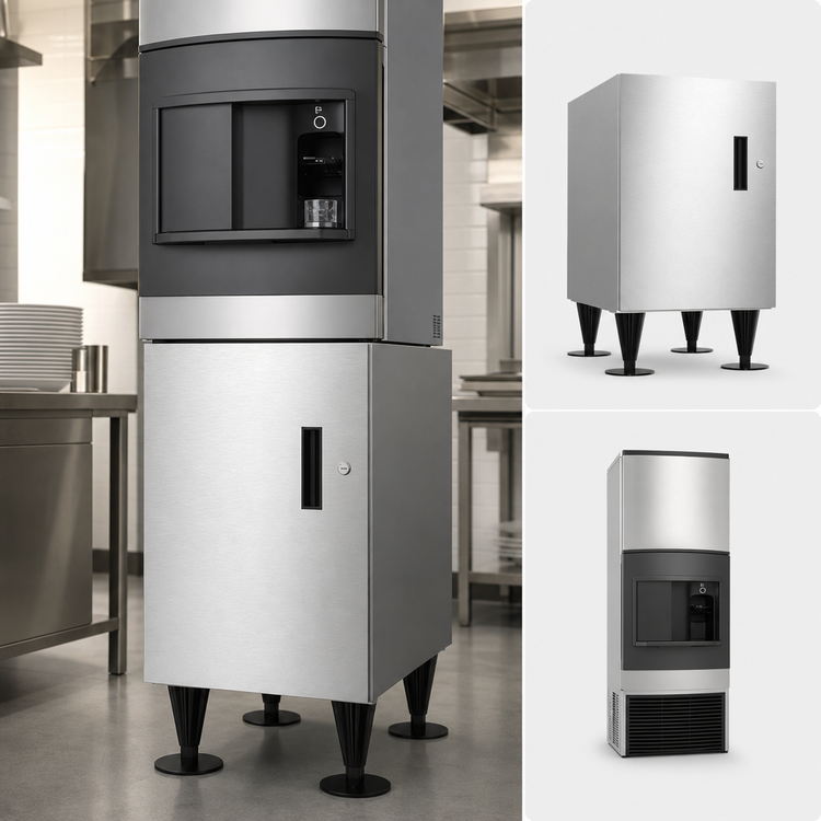 Product image #3 for Hoshizaki SD-271 Stainless Steel Equipment Stand with Locking Door for DCM-271(-OS) Ice Maker/Dispenser