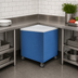 Thumbnail image #3 for Thurmaduke Mobile Stainless Steel Corner Utility Station with Enclosed Base