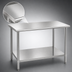 Thumbnail image #3 for Eagle Budget Series 30-Inch x 24-Inch Flat Top Stainless Steel Work Table with Adjustable Undershelf