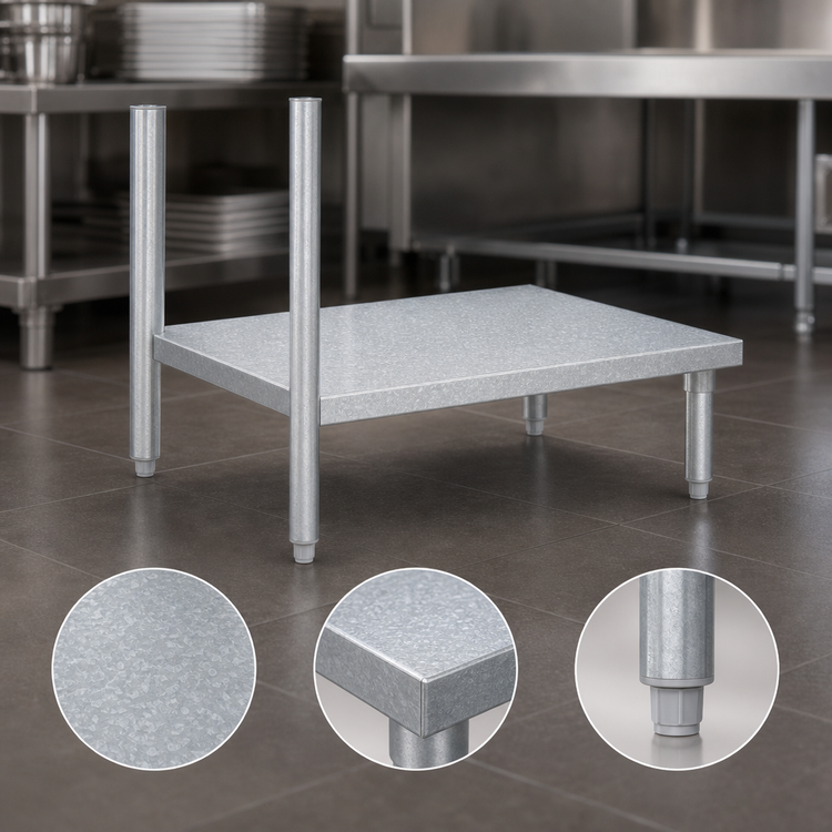Product image #3 for 24 x 24-1/8 Inch Galvanized Dishtable Undershelf