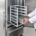 Thumbnail image #3 for Reach-In Aluminum End-Load Bun Pan & Steam Table Pan Rack, 4-Pan Capacity