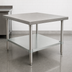 Thumbnail image #3 for Advance Tabco 30-Inch x 30-Inch 18-Gauge Stainless Steel Work Table Undershelf for 36-Inch x 36-Inch Tables