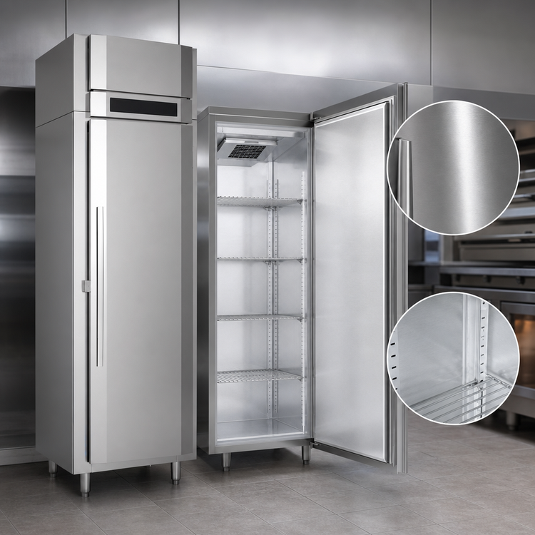 Product image #3 for UltraSpec™ FSA-1N-S1-HC Shallow Depth One-Section Solid Door Reach-in Freezer