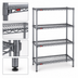 Thumbnail image #3 for Eagle Group Valu-Master 4-Tier Starter Wire Shelving Unit, 48