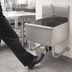 Thumbnail image #3 for Advance Tabco Wall-Mounted Service Sink with Knee Valve and Gooseneck Faucet