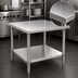 Thumbnail image #3 for Eagle Spec-Master 30 Inch x 30 Inch Square Stainless Steel Work Table with Adjustable Undershelf