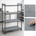 Thumbnail image #3 for Cambro Camshelving Basics Plus Solid Stationary Starter Unit, 4-Tier, 21 x 42 x 72 Inches, Brushed Graphite