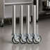 Thumbnail image #3 for BK Resources T-304 Stainless Steel Braising Pan & Tilt Skillet Legs with Casters, 33-1/4 Inch, Kit of 4