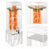 Thumbnail image #3 for Portland 3 Gallon Square Acrylic Beverage Dispenser with Infusion Chamber, Drip Tray, and Spigot, White