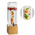 Thumbnail image #3 for Cal-Mil Bamboo 1.5 Gallon Acrylic Beverage Dispenser with Infusion Chamber and Drip Tray