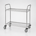 Thumbnail image #3 for Metro Super Erecta Standard Duty 2-Shelf Stainless Steel Bus Cart