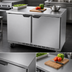 Thumbnail image #3 for Beverage-Air 48-Inch Two-Section Worktop Freezer with Flat Top and Solid Doors