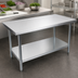 Thumbnail image #3 for John Boos Stallion Economy Stainless Steel Work Table with Adjustable Undershelf, 60 x 18 Inches